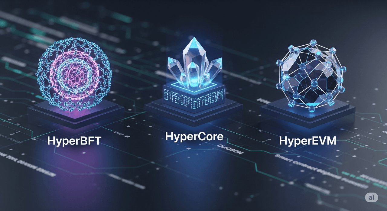 HyperBFT, HyperCore et HyperEVM sont des éléments essentiels de la réussite d'Hyperliquid.