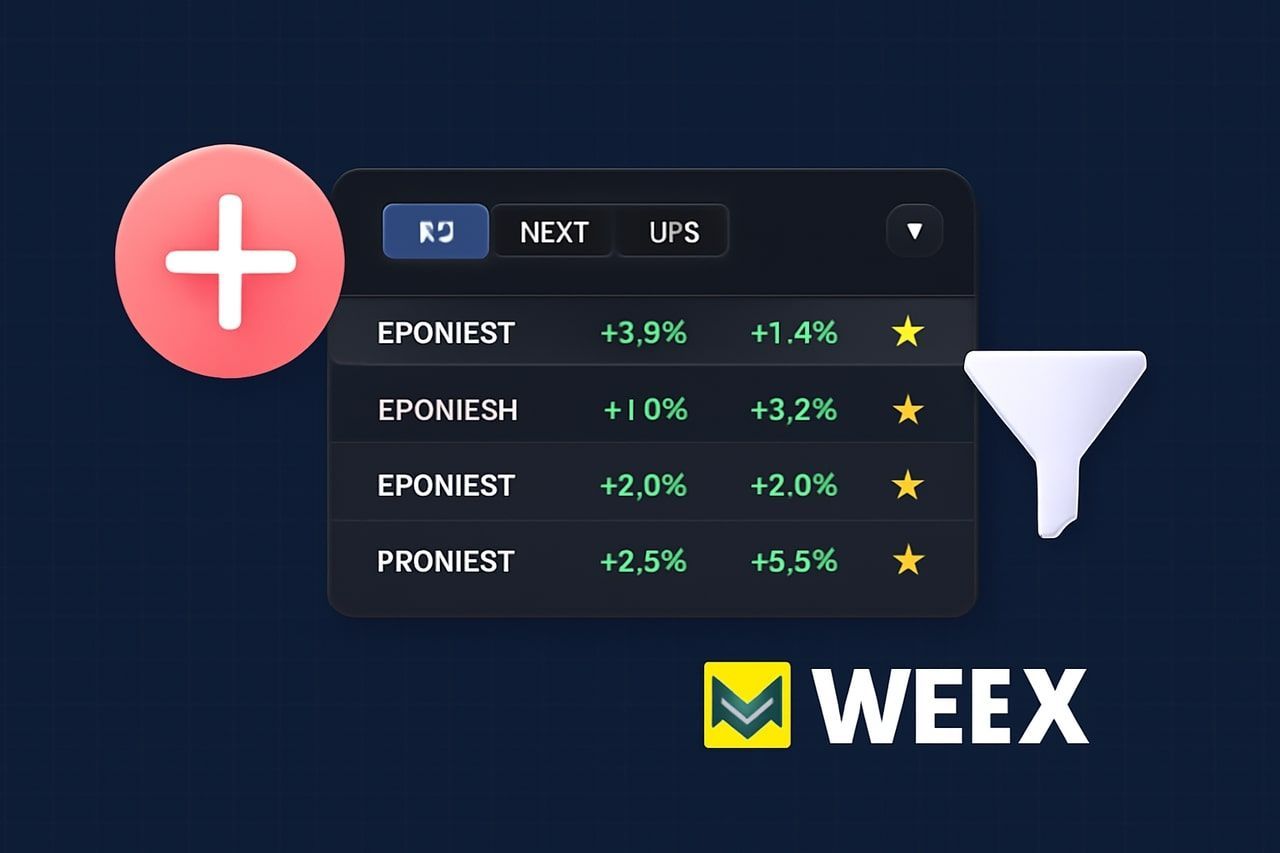 چگونه در صرافی WEEX ساخت و شخصی‌سازی واچ‌لیست (Favorites / فیلتر / مرور سبد) انجام دهیم