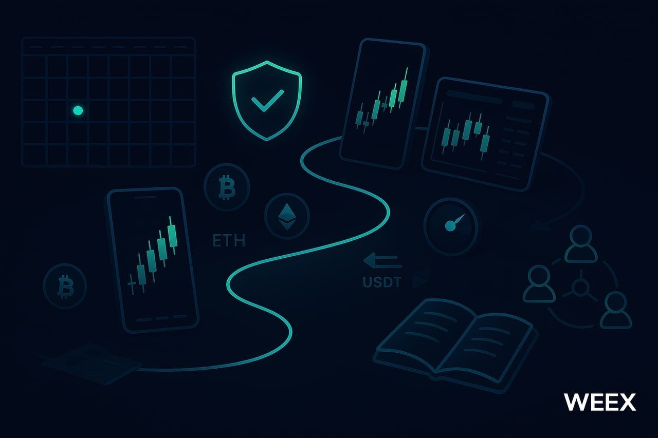 مسیر یادگیری ۳۰ روزه ارز دیجیتال در WEEX: از مبتدی تا معامله‌گر خودکفا