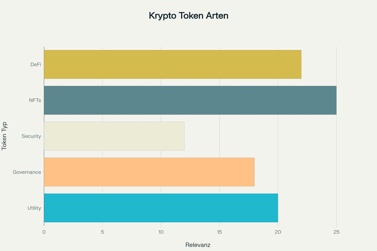 Die 5 wichtigsten Token-Arten im Krypto-Universum und ihre Funktionen