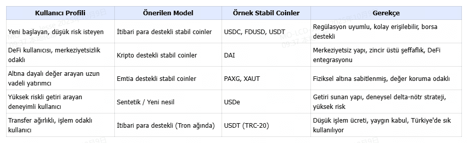 Stabil Coinler Arasındaki Farklar: Dört Model, Dört Strateji