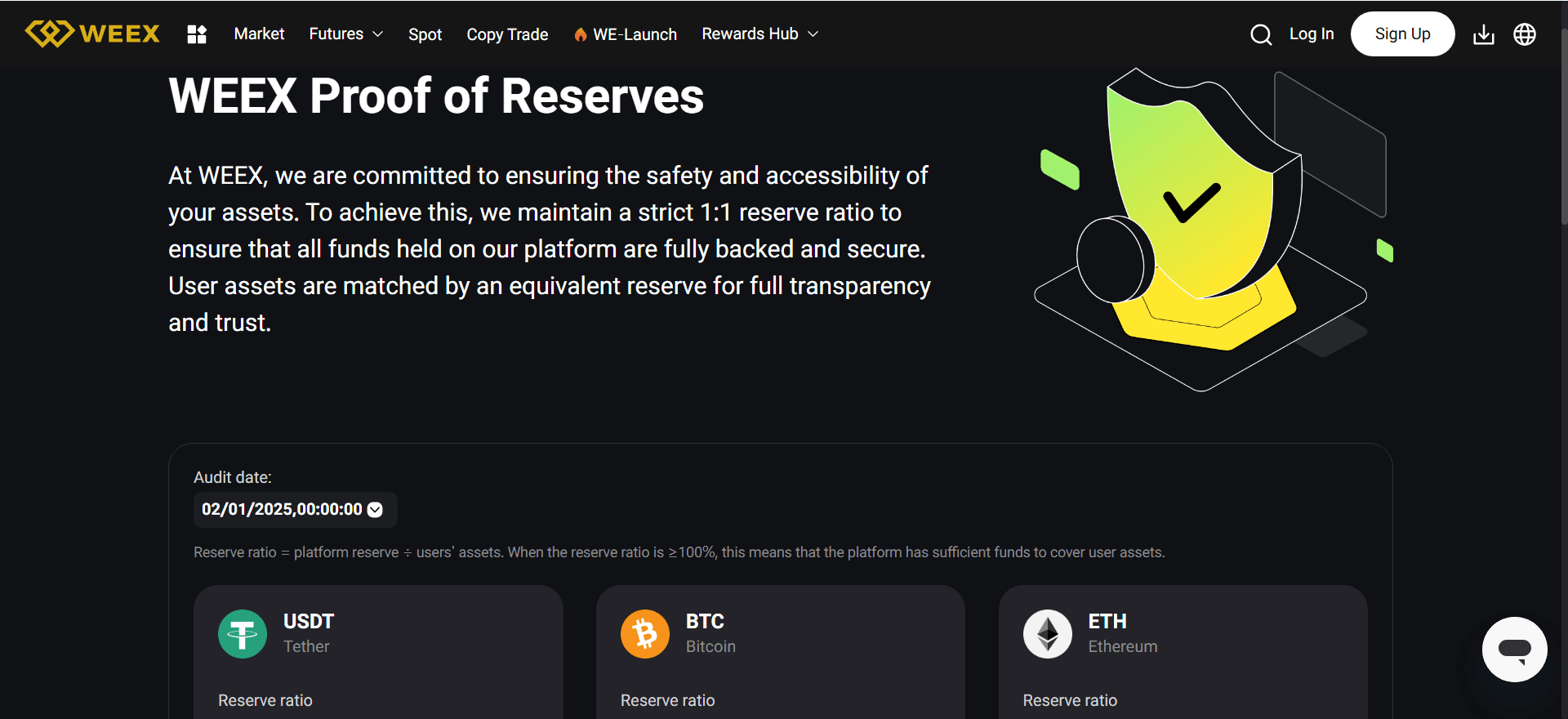 WEEX Proof of Reserves (PoR)
