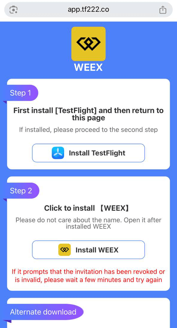 Guia para descarregar a WEEX no iPhone11.png