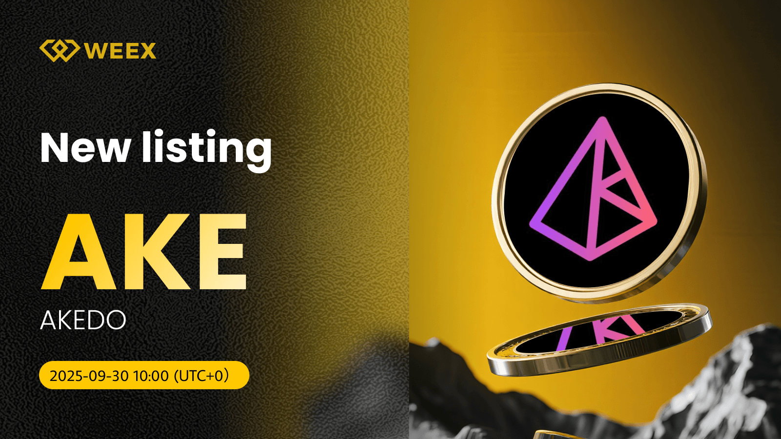 AKE USDT Trading Launches as WEEX Lists AKEDO (AKE) Coin