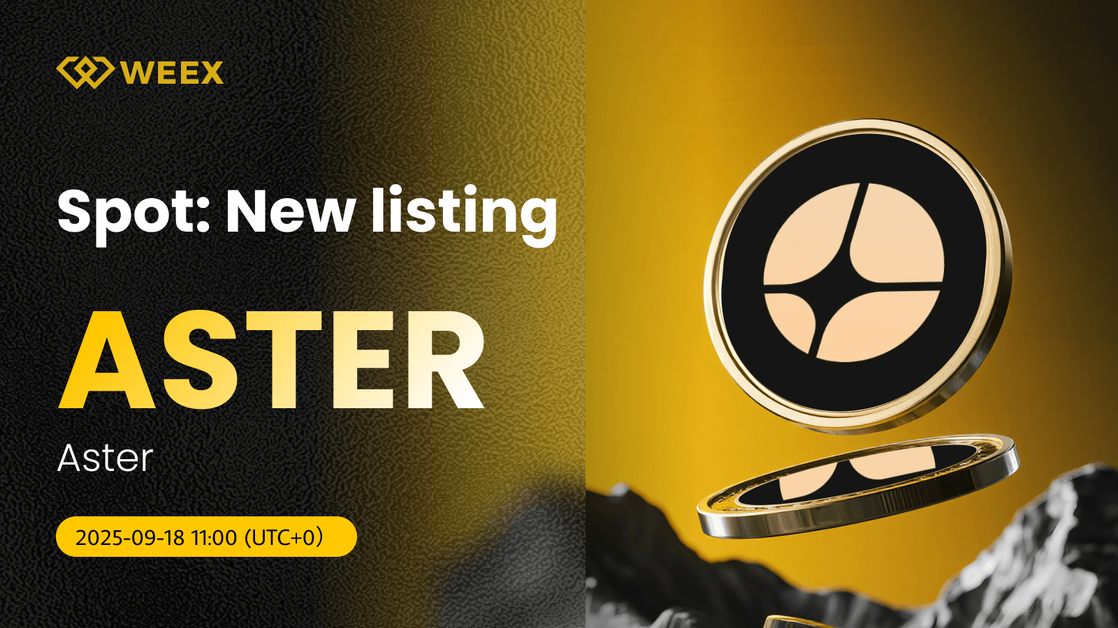 ASTER USDT Now Live: Trade Aster Coin on WEEX Spot