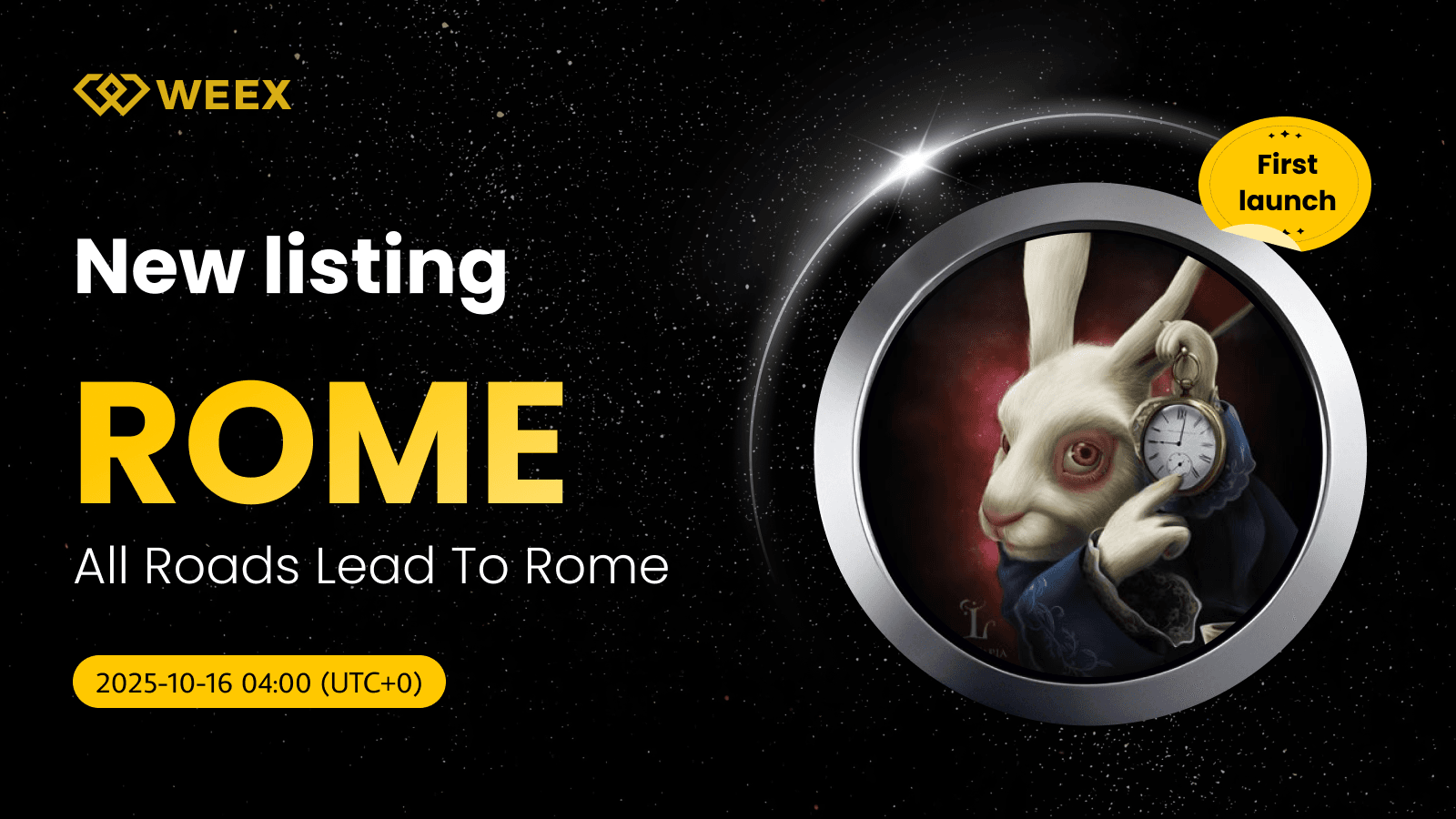 WEEX Lists ROME USDT for All Roads Lead To Rome Coin