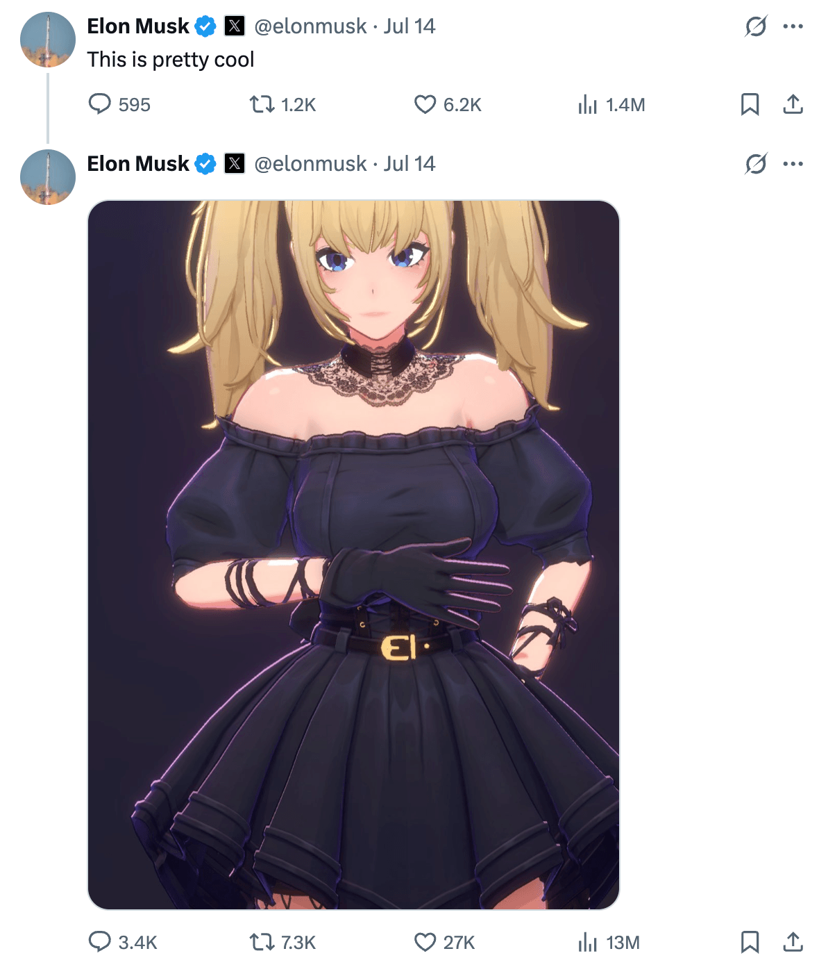 ANI Coin Explodes 5000%: Elon Musk's Grok AI Companion Token Hits $68M Market Cap