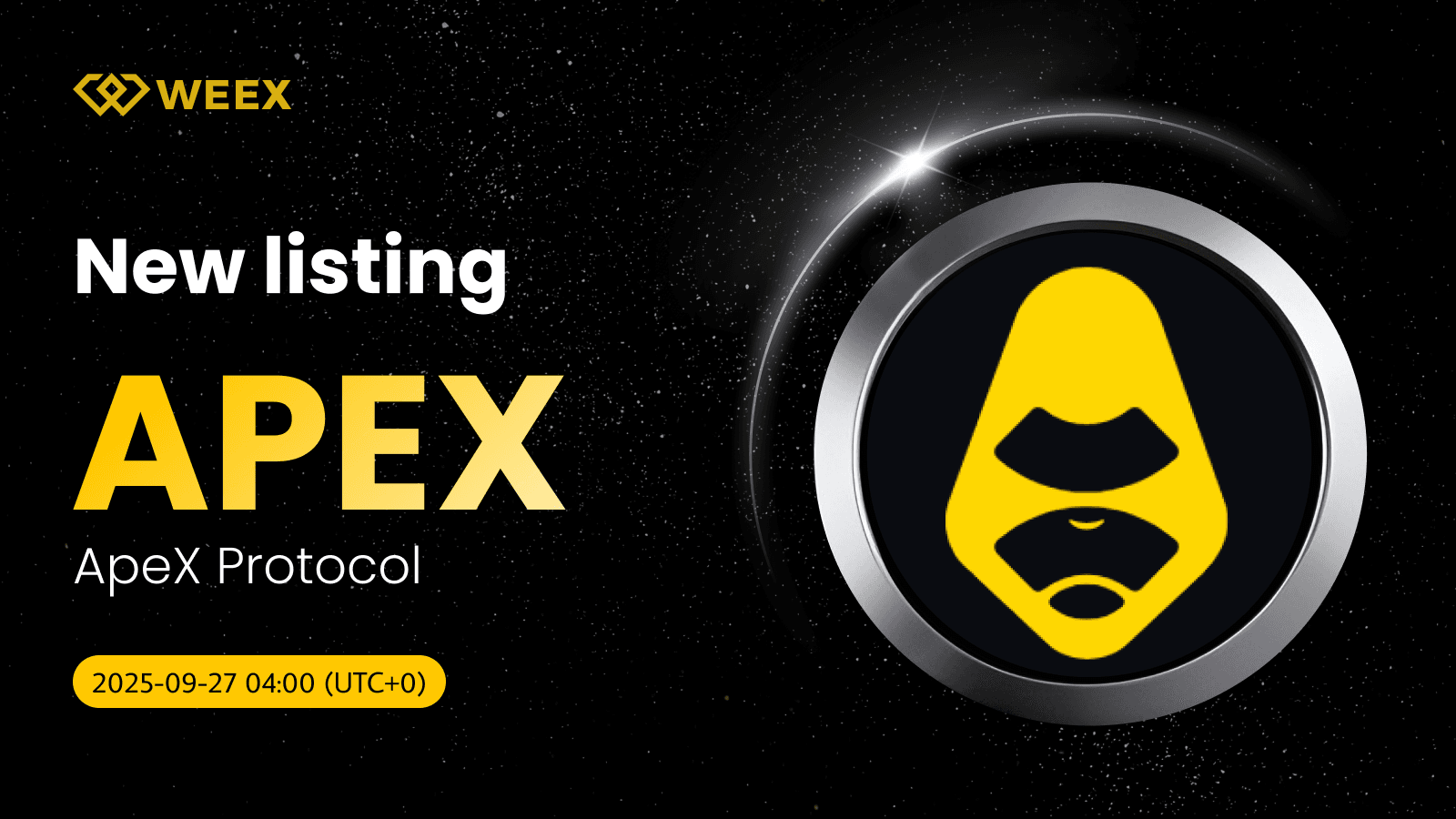 A WEEX lista o APEX USDT para a moeda ApeX Protocol (APEX)