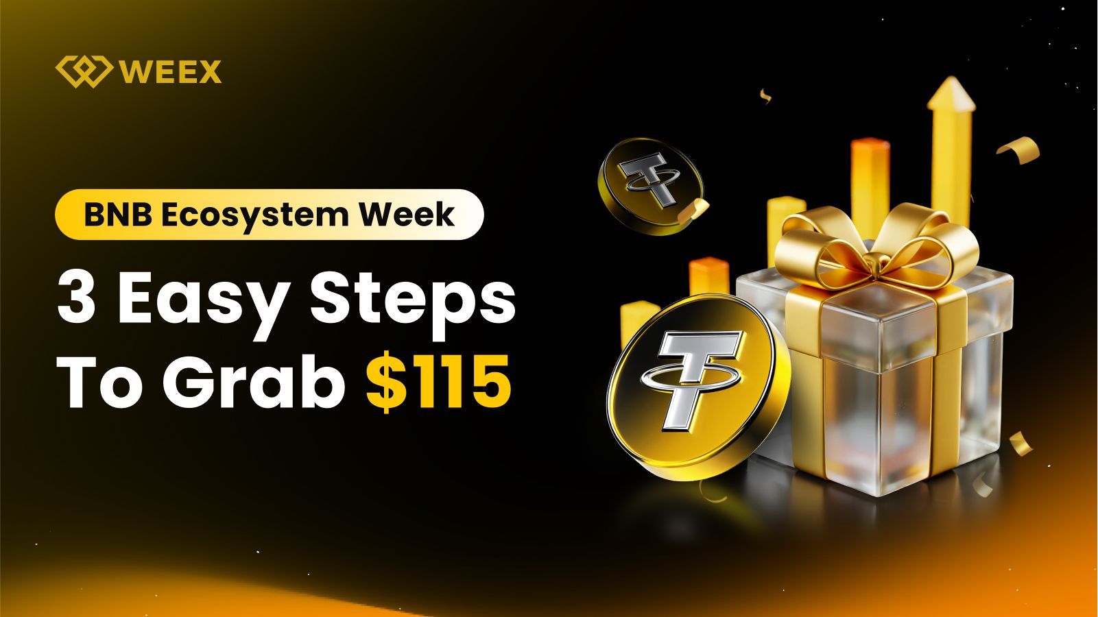 BNB Ecosystem Week on WEEX Exchange: New Users Claim Up to style=
