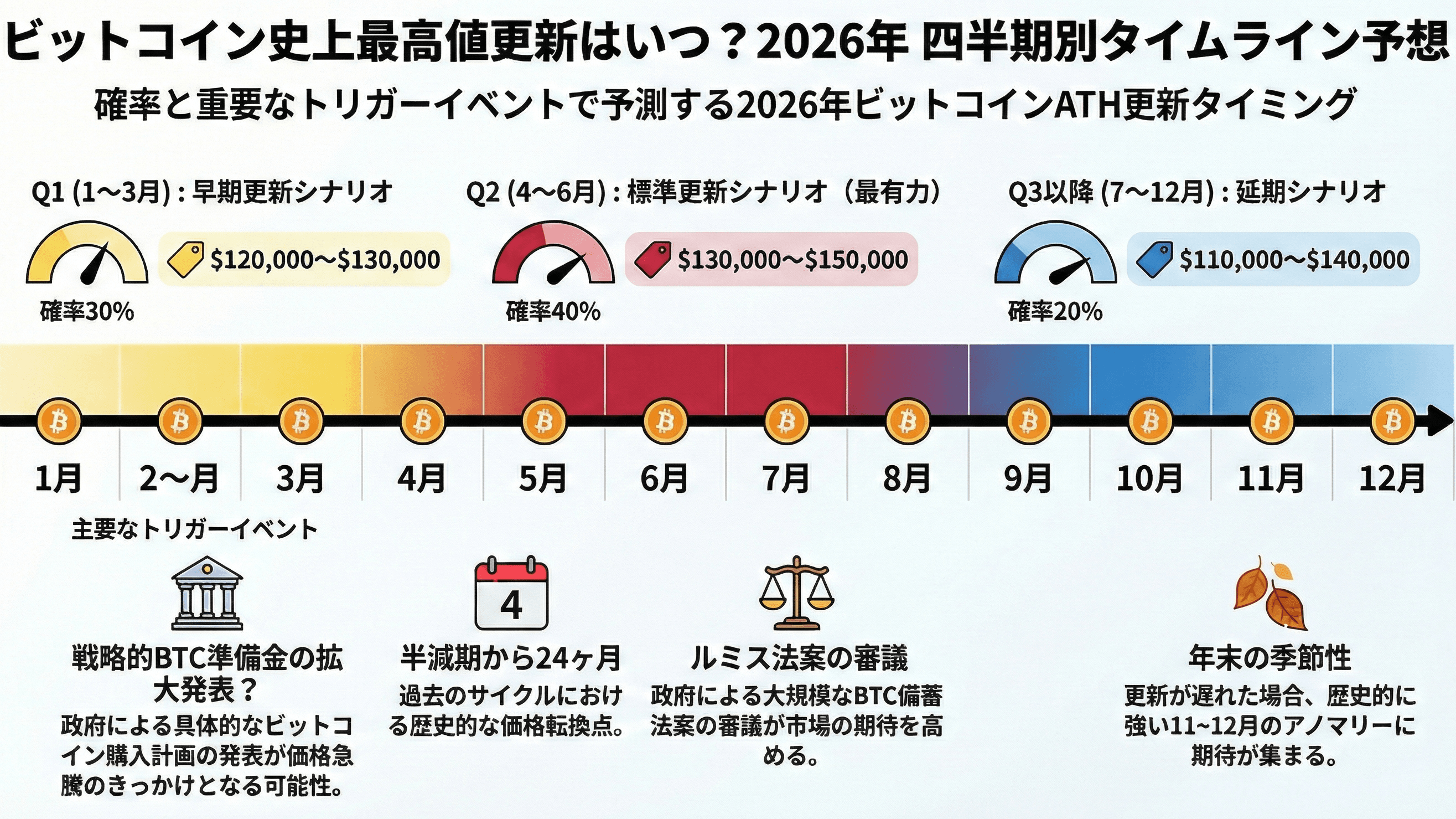 ビットコインは2026年いつ史上最高値を更新する？トランプ政権下のATHタイミング予想 | WEEX暗号資産Wiki