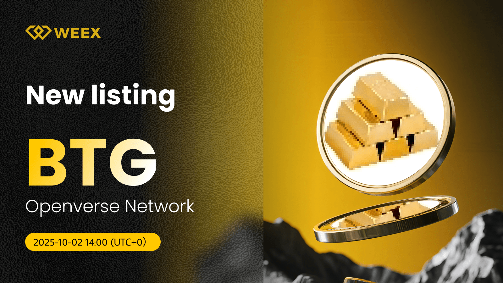 BTG USDT Premier on WEEX: Openverse Network (BTG) Live