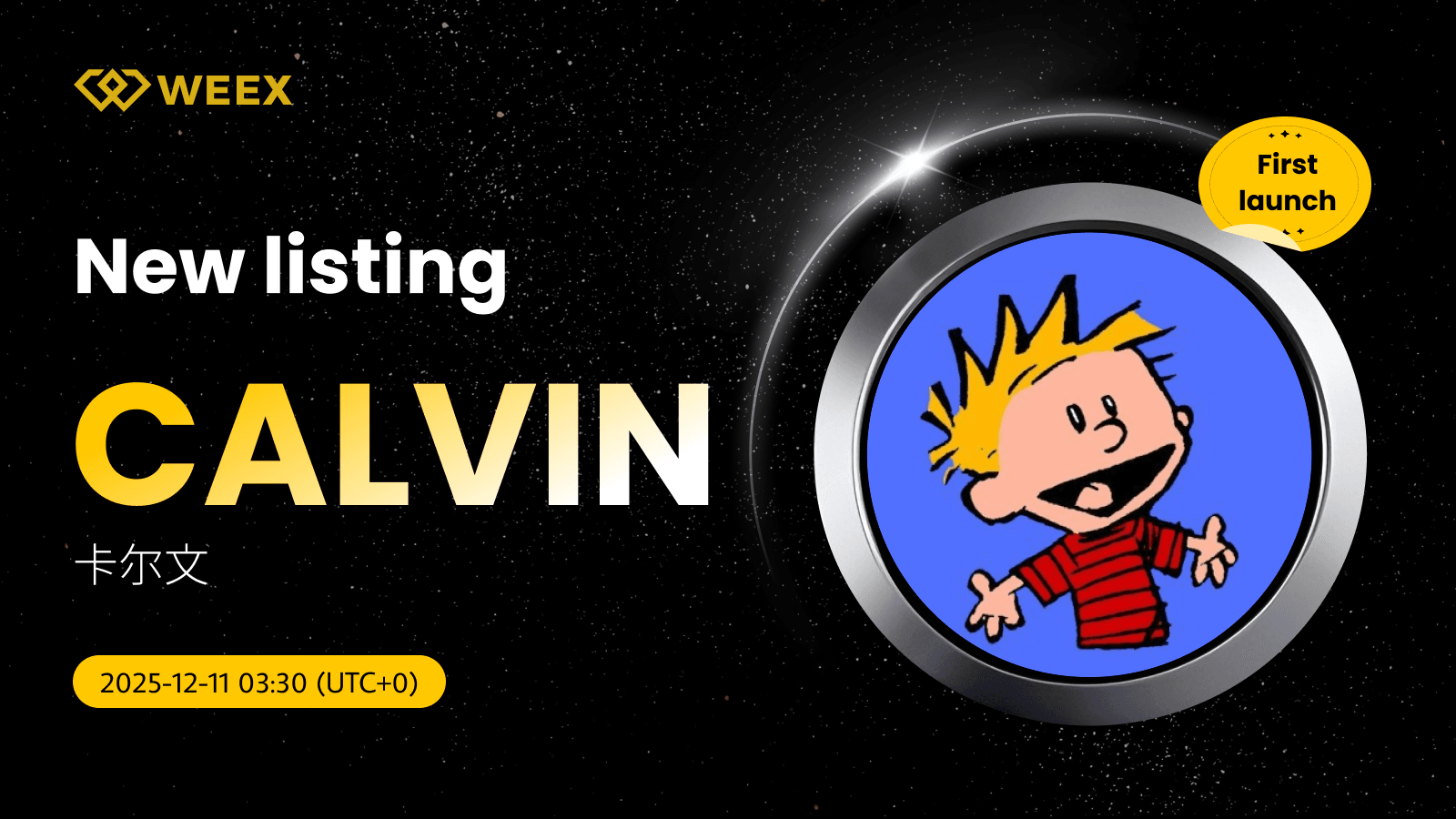 CALVIN USDT Spot Trading Pair Lists on WEEX Exchange