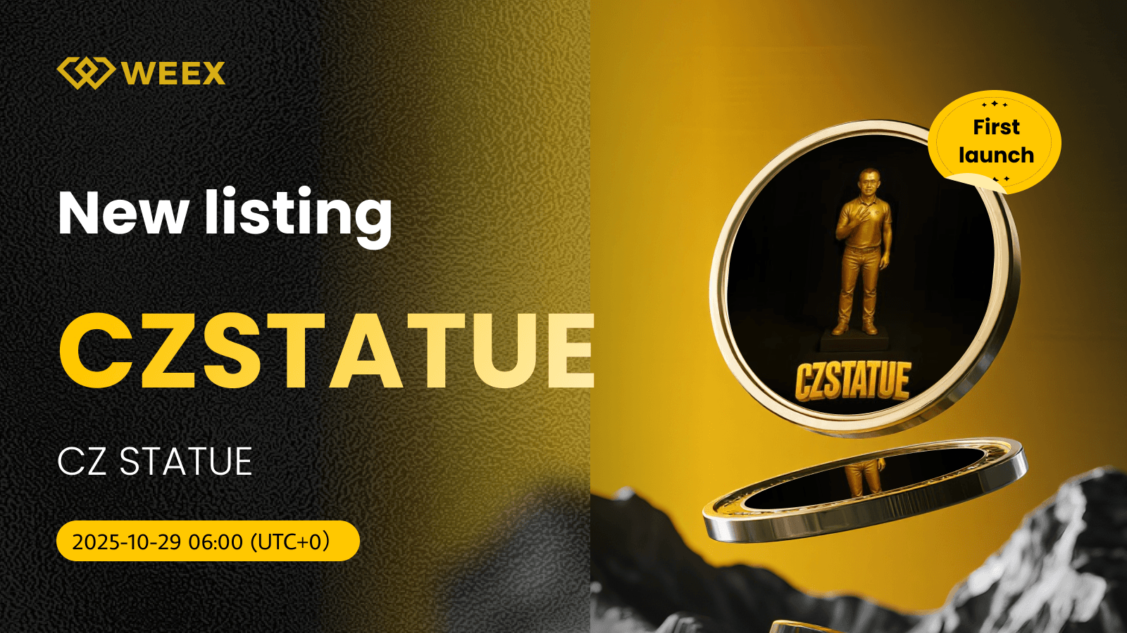 CZSTATUE USDT Spot Trading Live on WEEX for CZ STATUE Coin