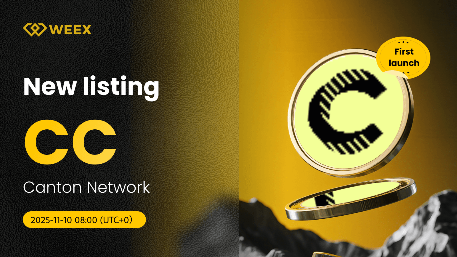 CC USDT Trading Goes Live: Canton Network (CC) Coin on WEEX