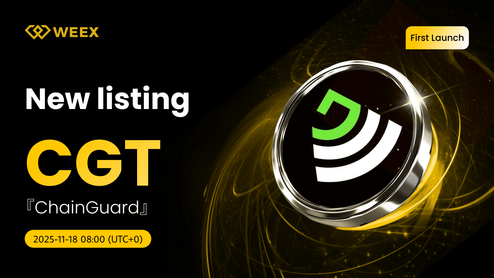 ChainGuard (CGT) Coin Gets Listed on WEEX with CGT USDT Spot Trading Pair