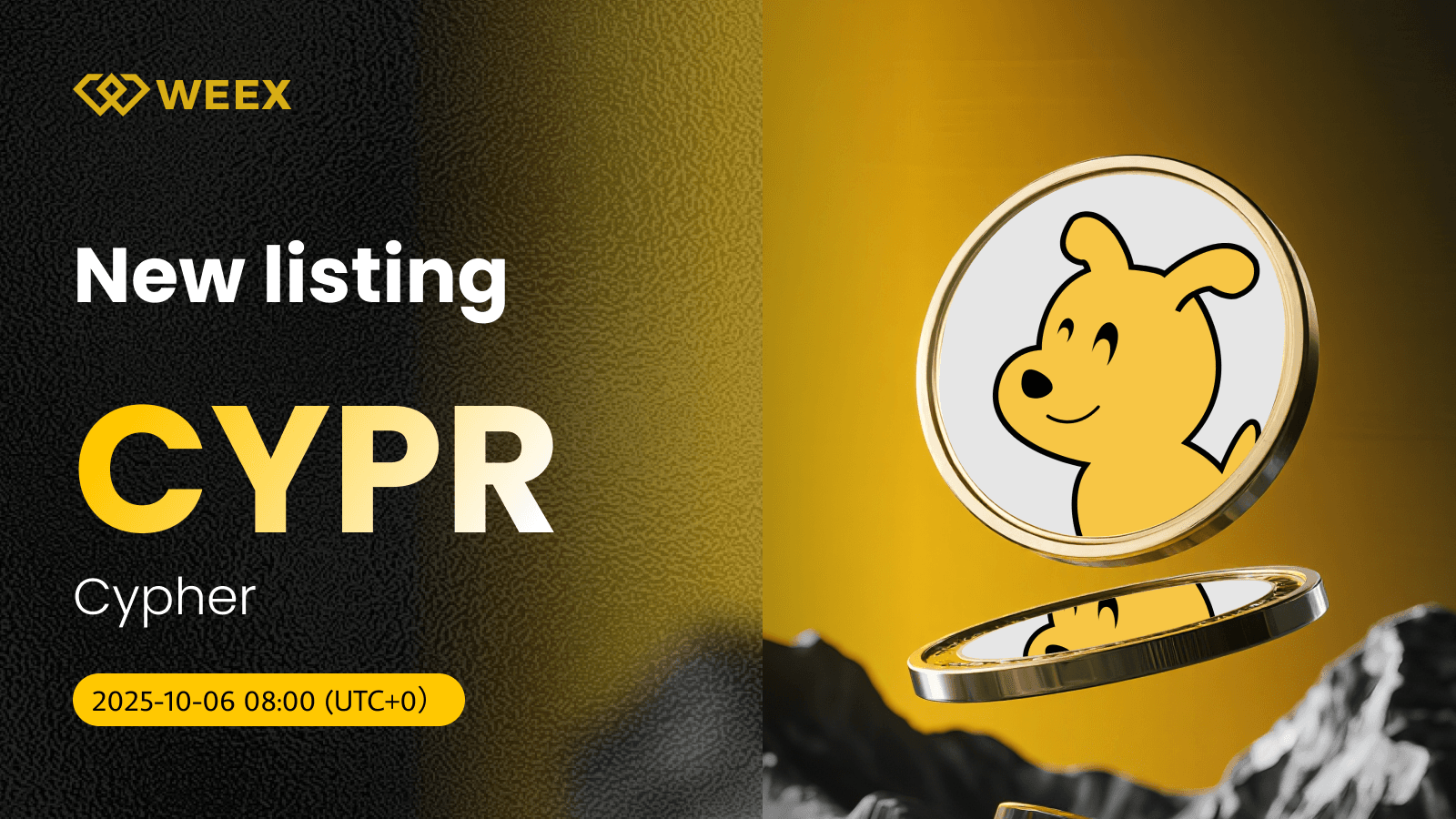 WEEX Spot Opens Trading for Cypher (CYPR) with CYPR USDT