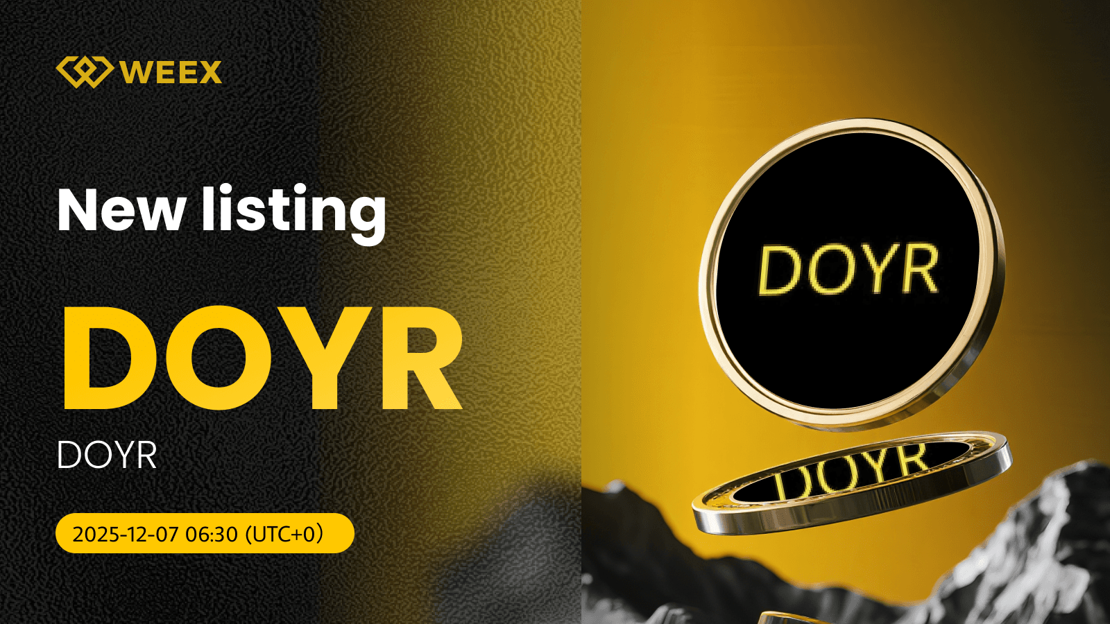 DOYR USDT Spot Trading Pair Gets Listed on WEEX Exchange