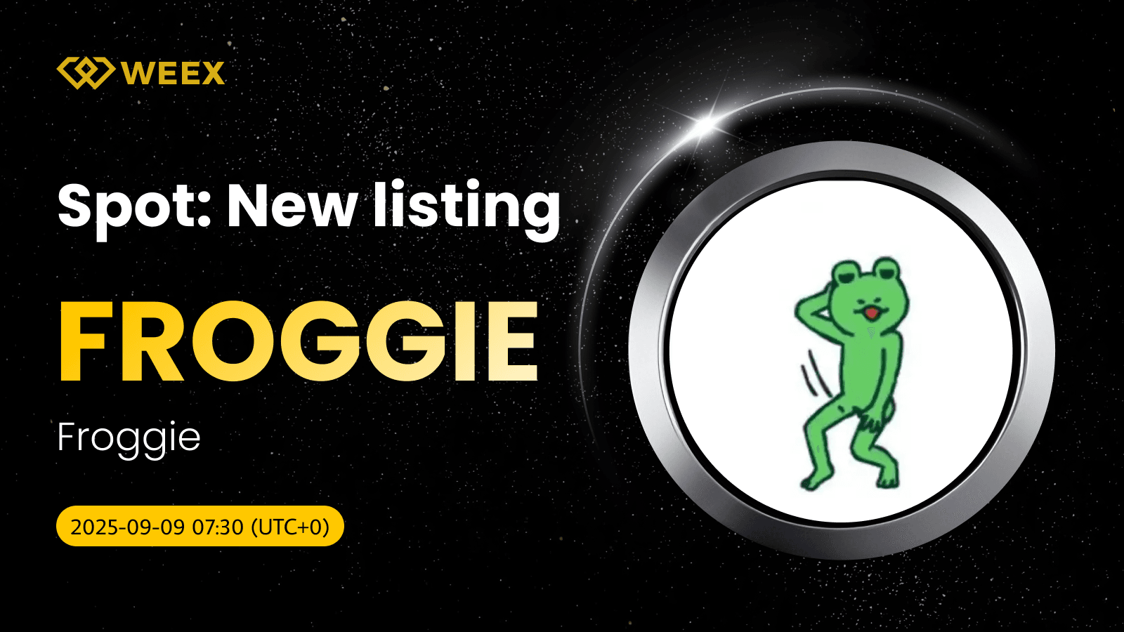 FROGGIE USDT Now Live: Trade Froggie Coin on WEEX Spot