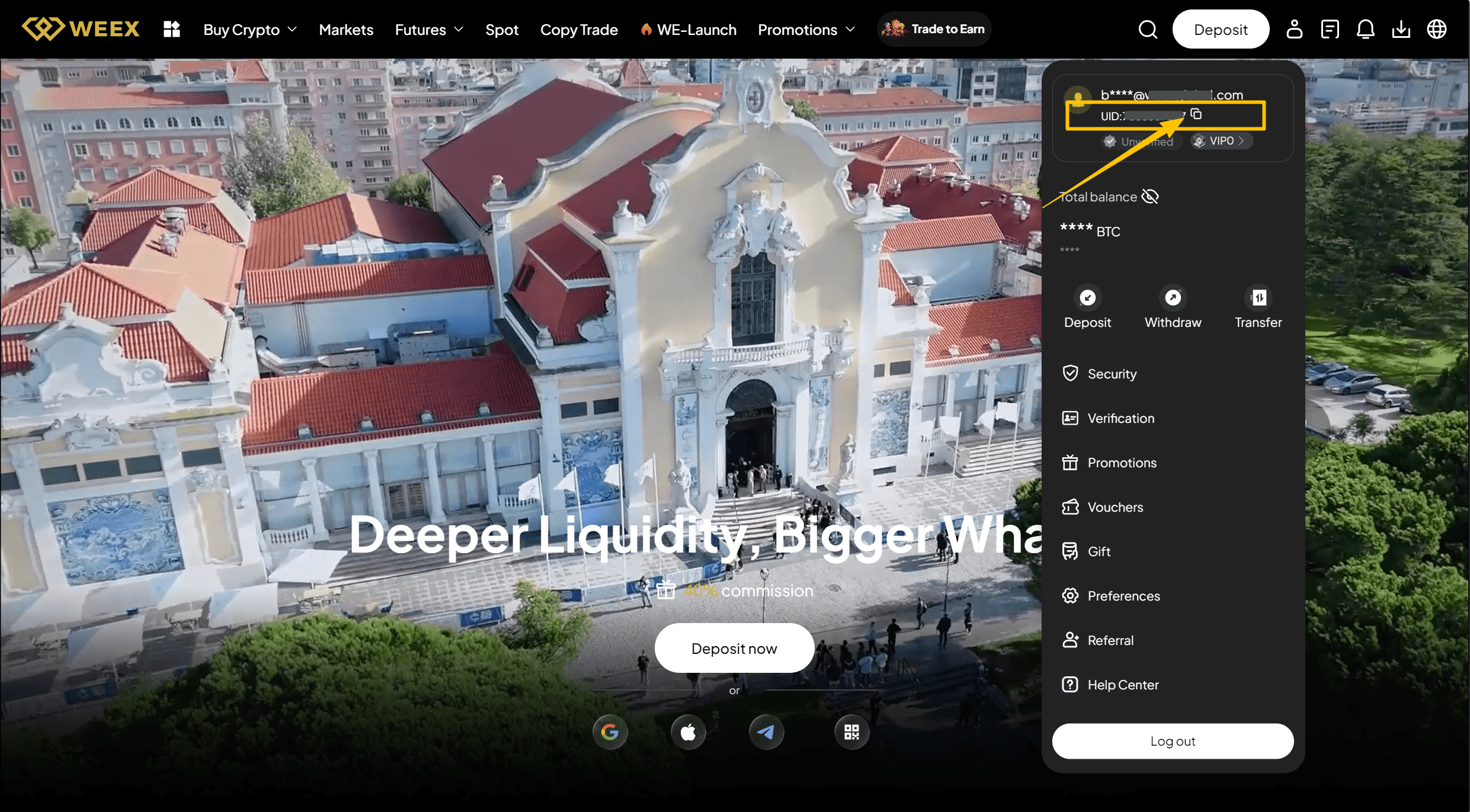 Find Your WEEX UID Via the Website Step 3.png