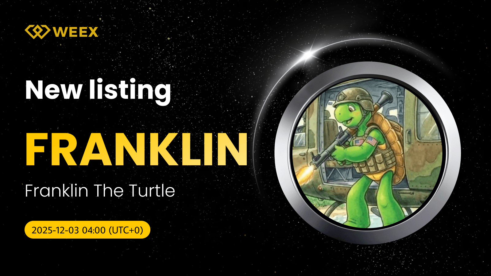 Franklin The Turtle (FRANKLIN) Coin Gets Listed on WEEX Exchange