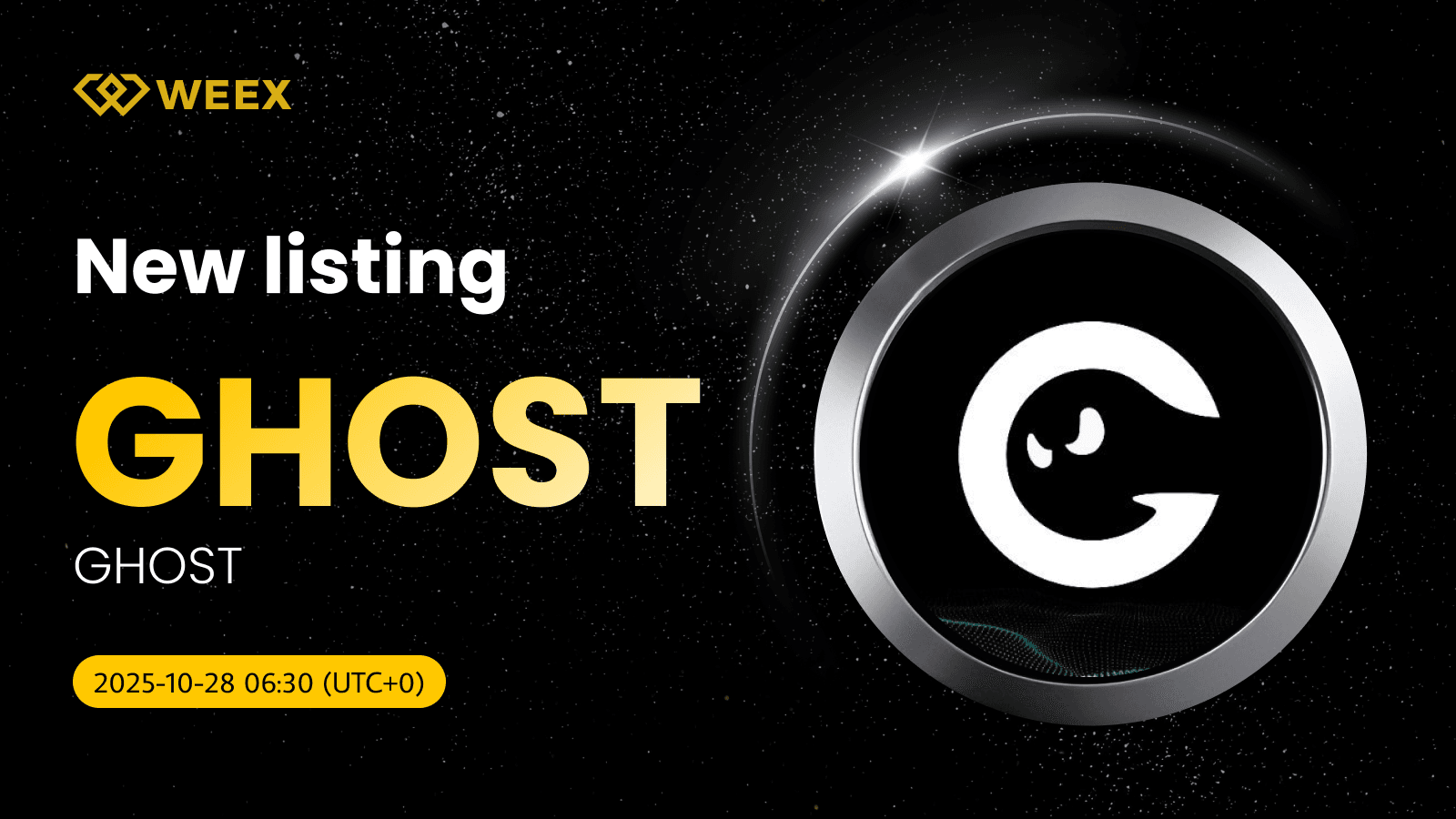 GHOST USDT Spot Trading Launches on WEEX for GHOST Coin