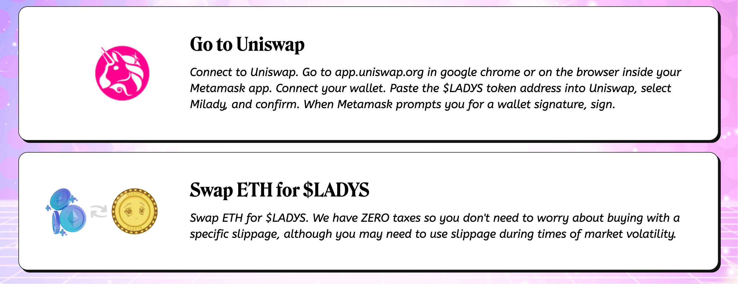 How to Buy Milady Meme Coin II