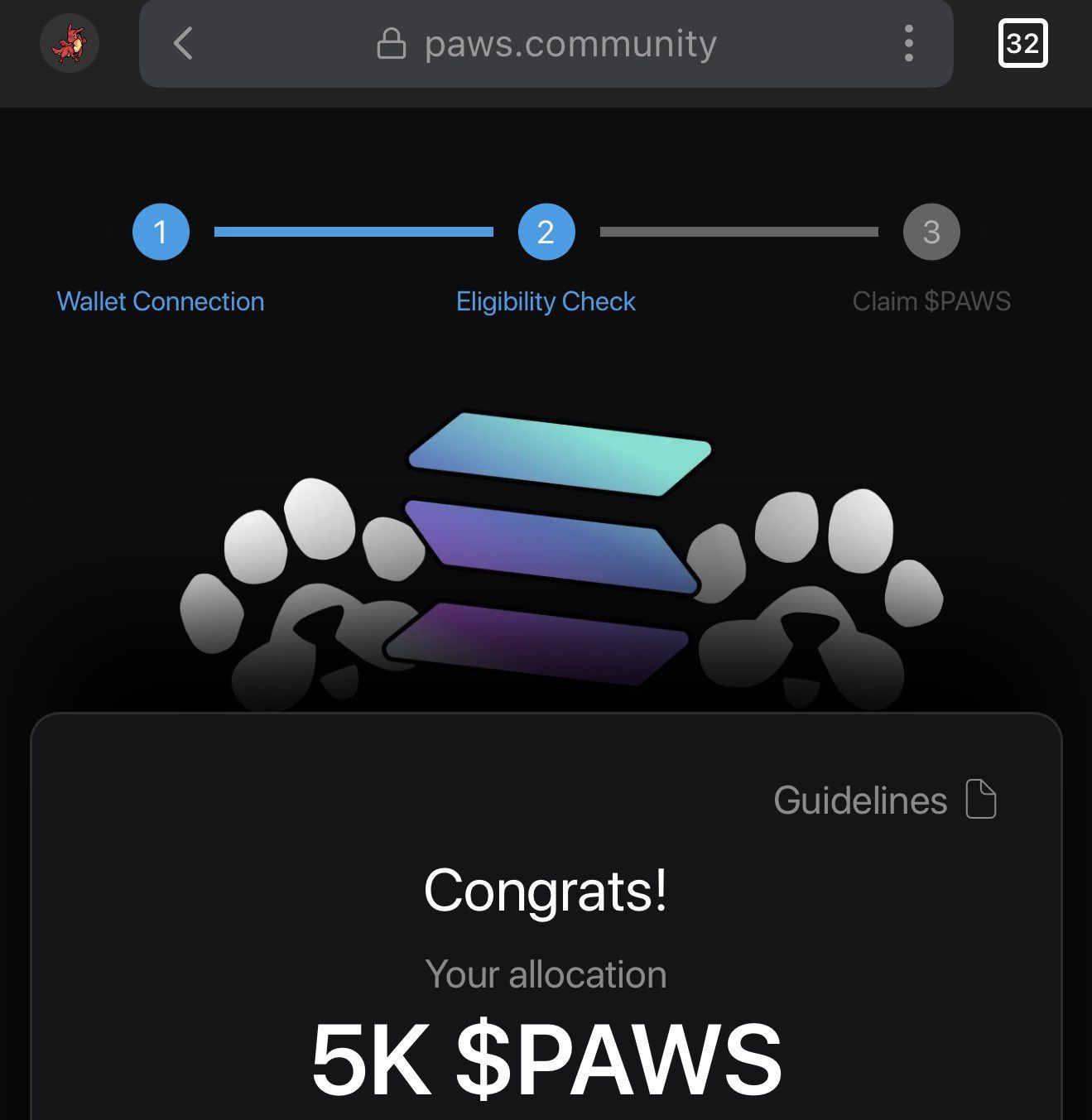 How to Participate in the PAWS Community Airdrop