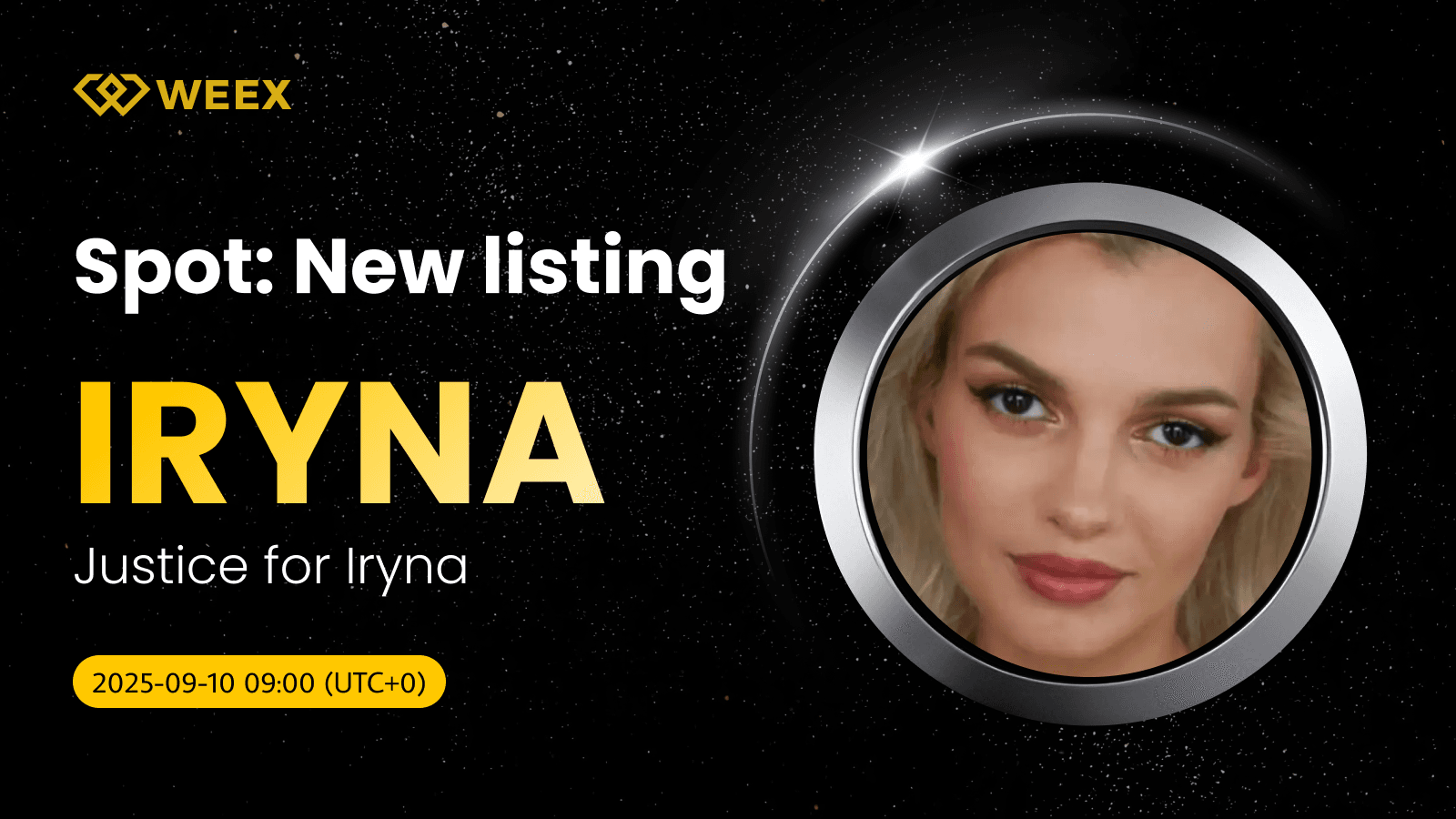 IRYNA USDT Goes Live on WEEX for Spot Trading