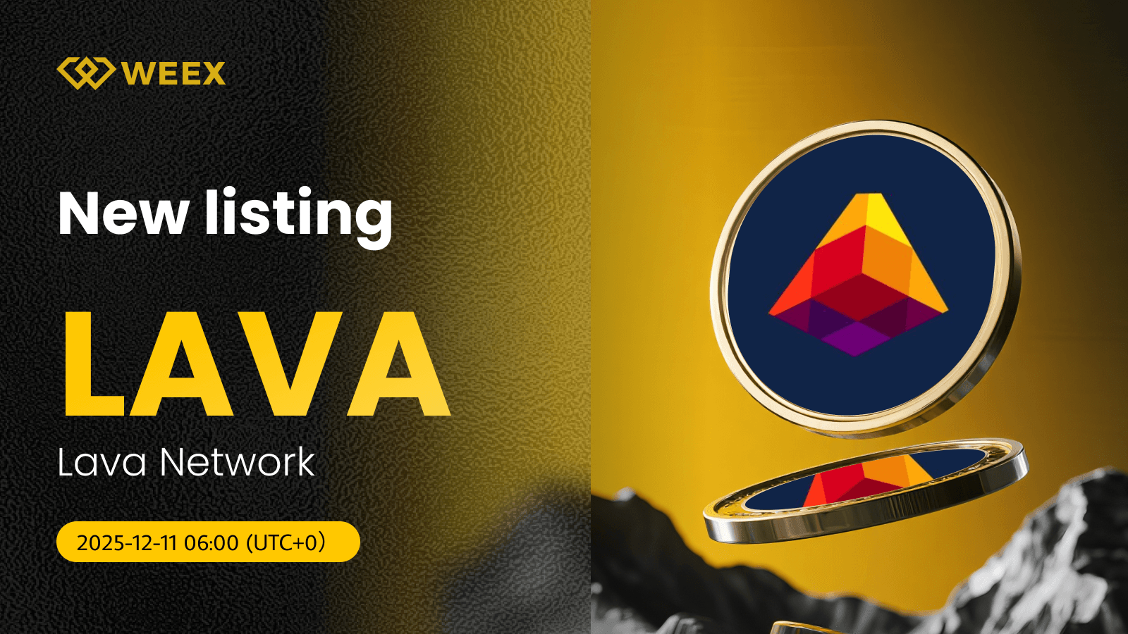 Lava Network (LAVA) Coin now available on WEEX Spot