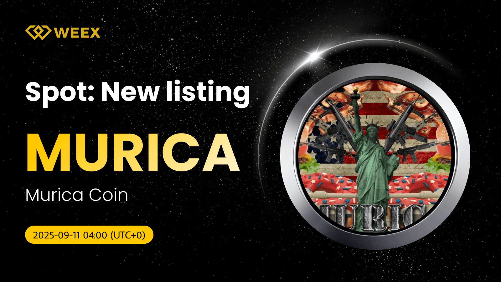 MURICA USDT Pair on WEEX: Murica Coin (MURICA) Listing
