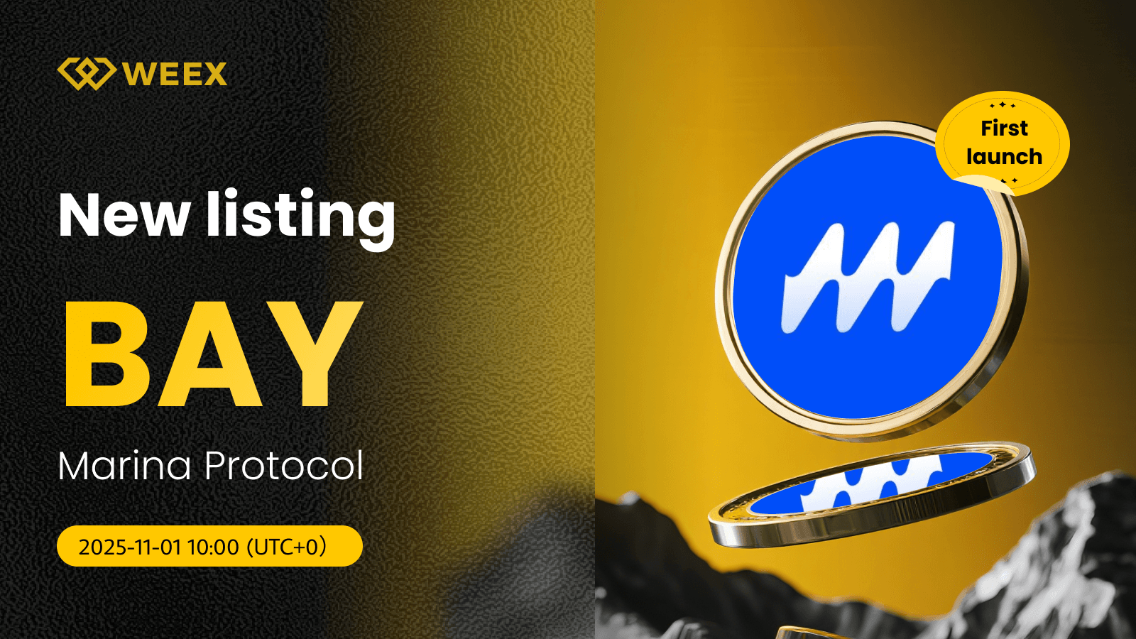 BAY USDT Trading Live: WEEX Lists Marina Protocol (BAY) Coin