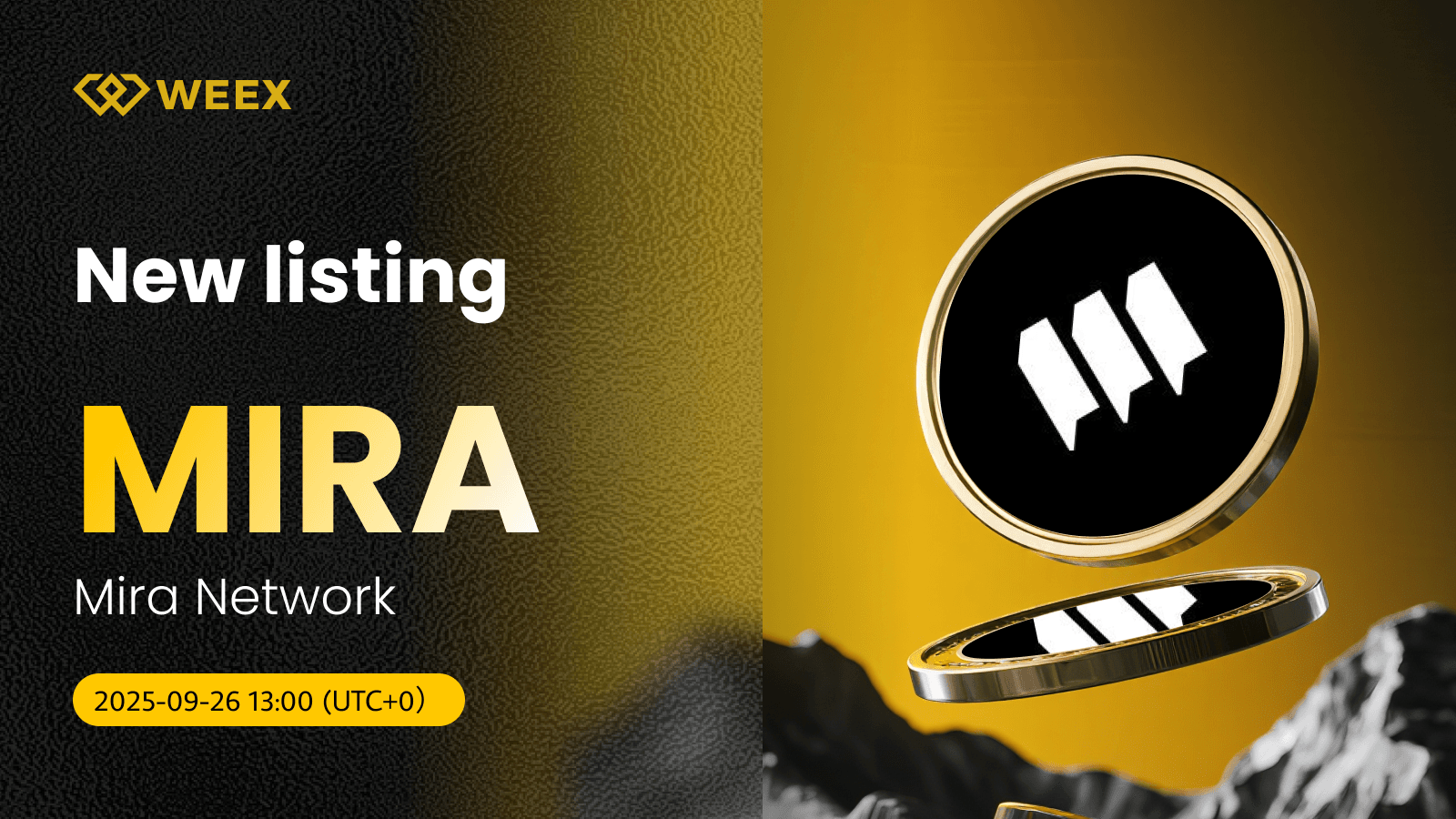 MIRA USDT Trading Launches on WEEX for Mira Network Coin