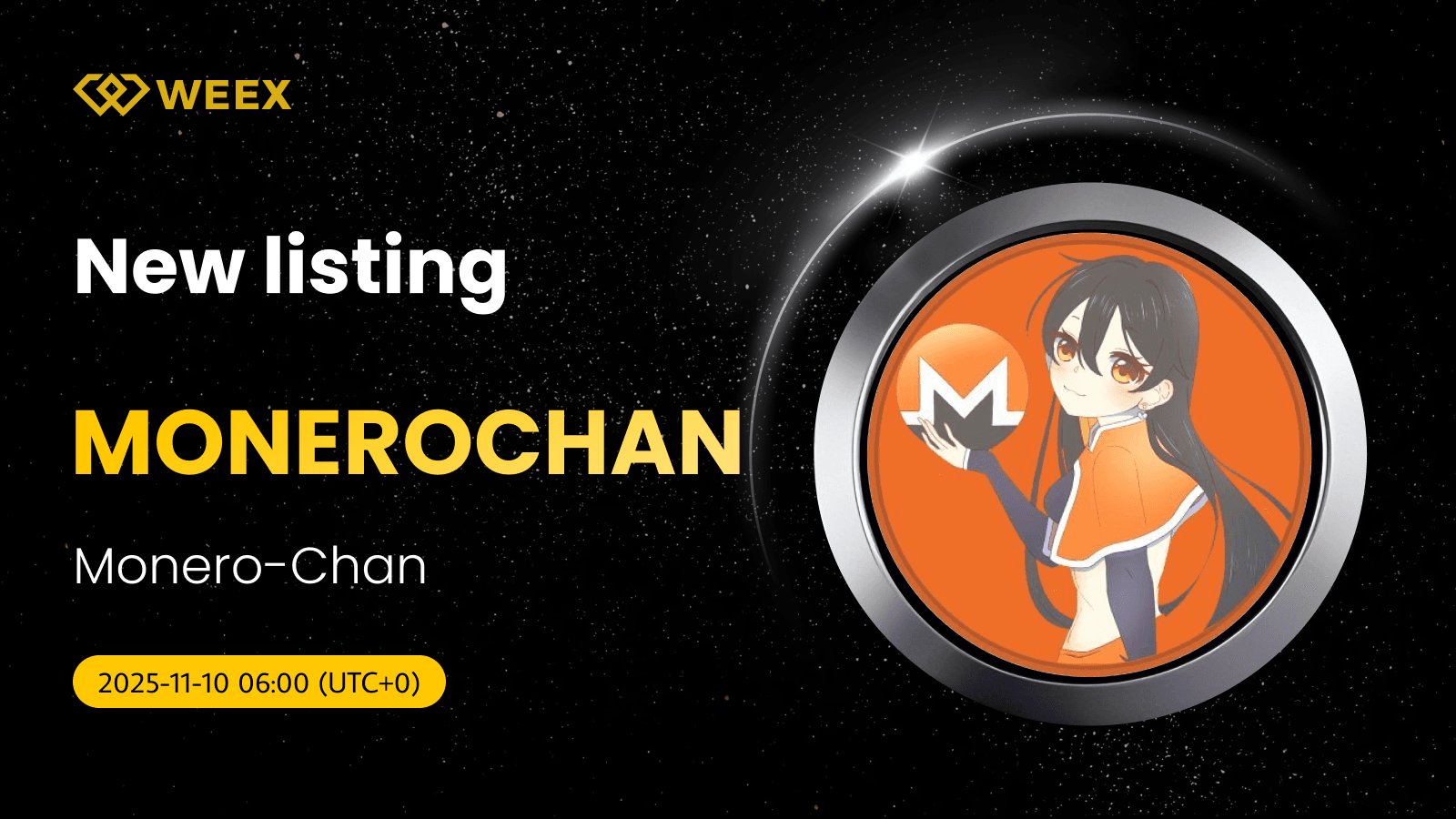 MONEROCHAN USDT Coin Listed on WEEX Spot Trading