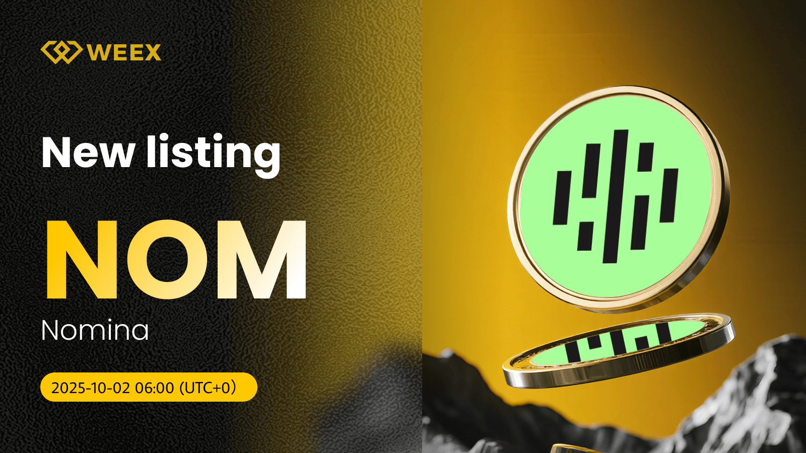 NOM USDT Trading Goes Live: WEEX Lists Nomina Coin