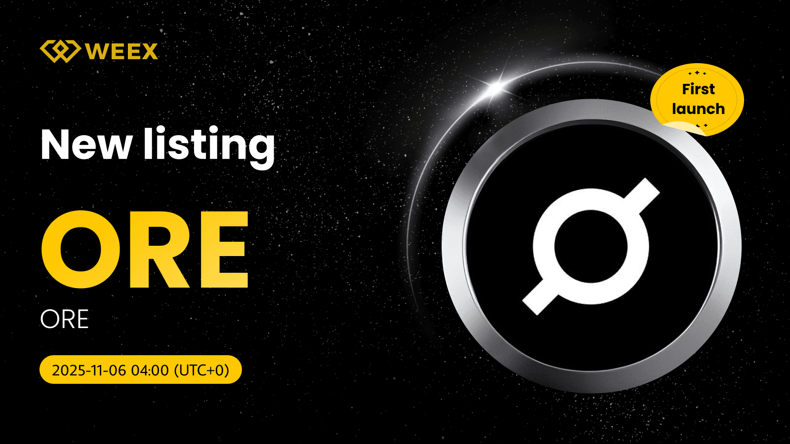 ORE USDT Premiere Listing: ORE Coin on WEEX Spot