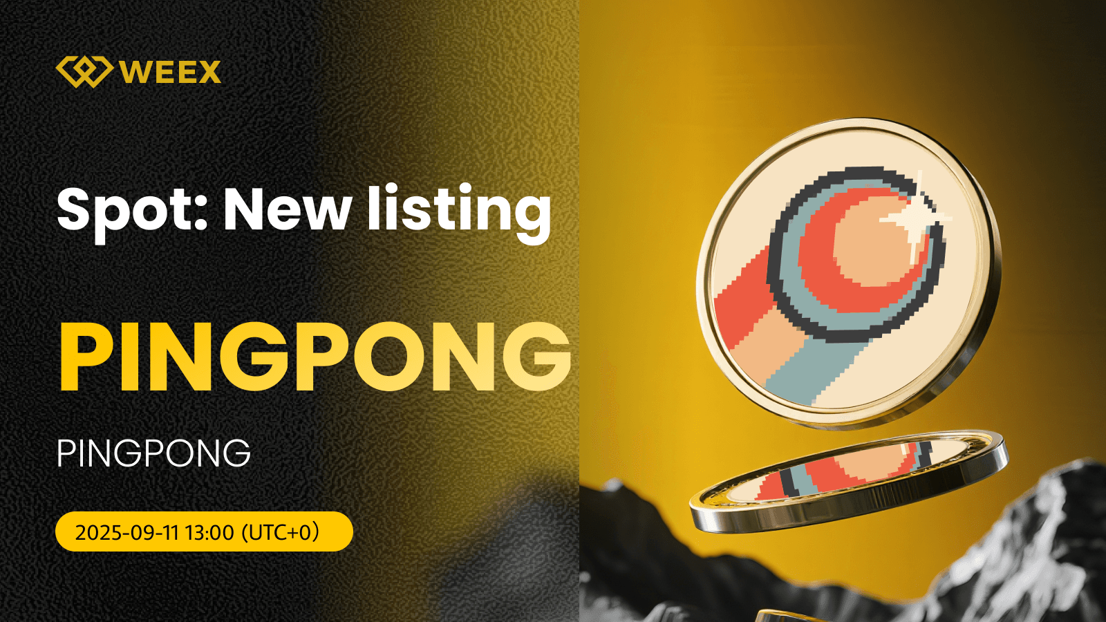 PINGPONG USDT Gets Listed on WEEX: Trade PINGPONG Coin Spot