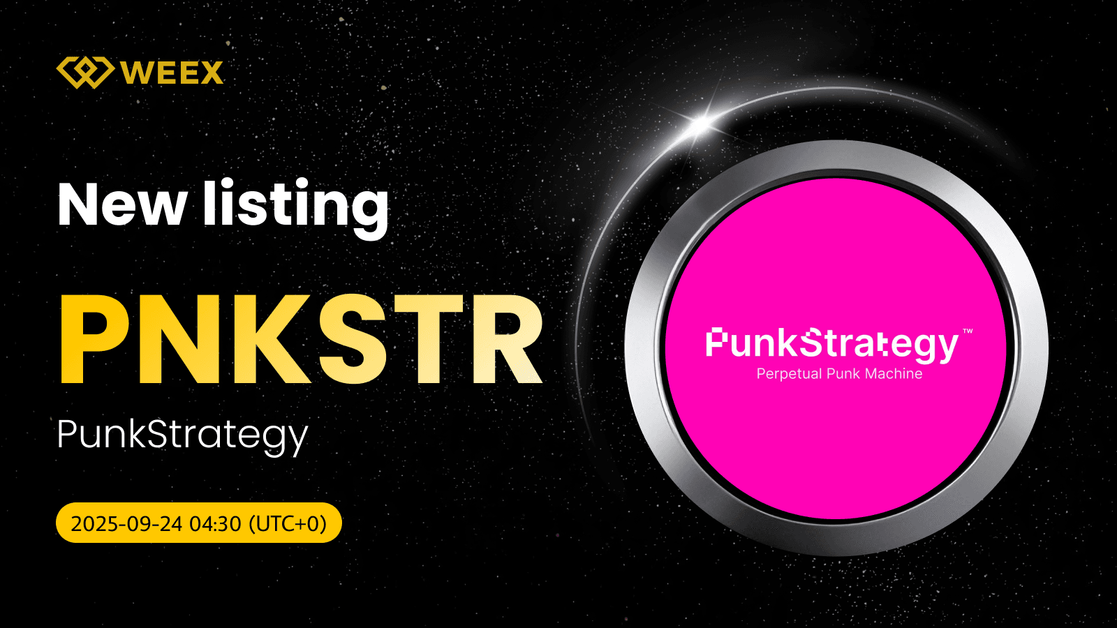 PNKSTR USDT Now Live on WEEX: Trade PunkStrategy Coin