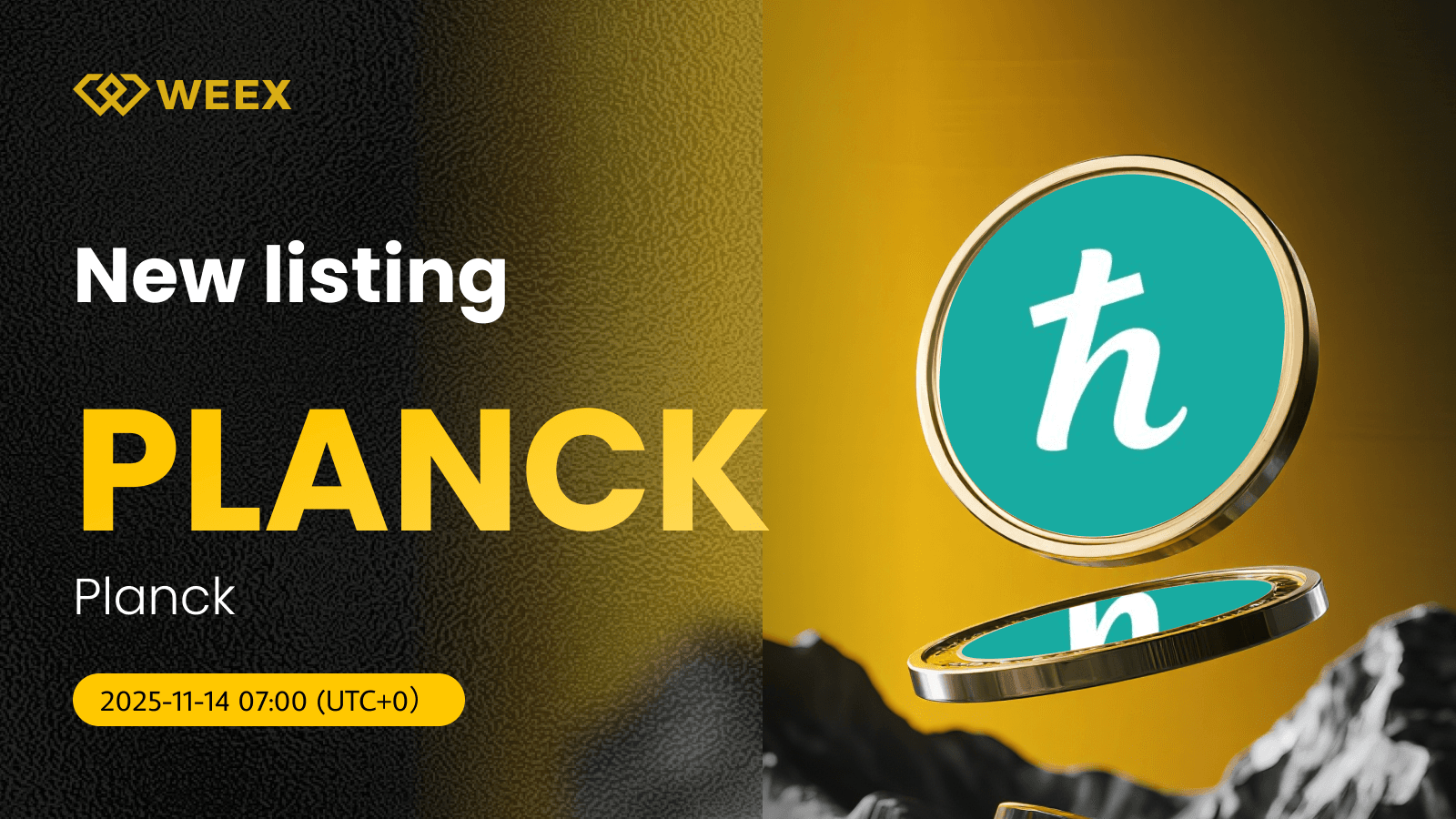 PLANCK USDT Spot Trading Pair Gets Listed on WEEX Exchange