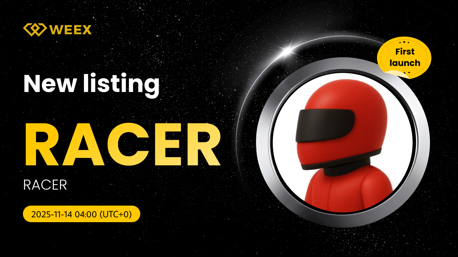 RACER USDT Premiere Listing: WEEX Lists RACER Coin