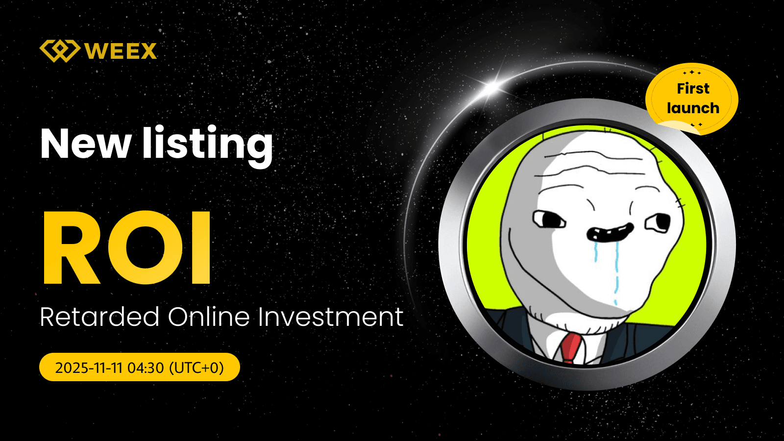 ROI USDT Lists on WEEX: Retarded Online Investment Coin