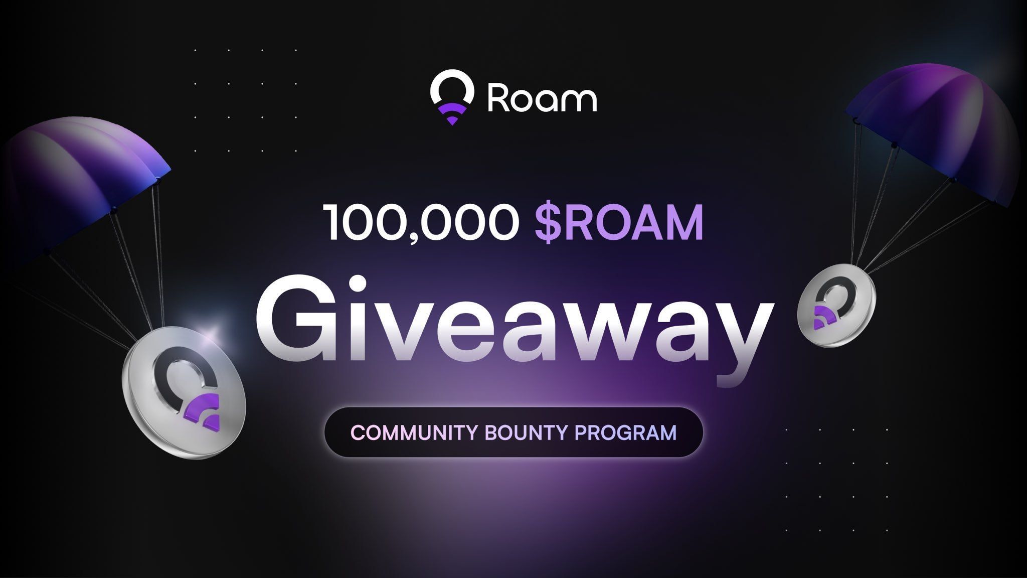 Roam Airdrop- Earn Free ROAM Tokens with Mining & Engagement