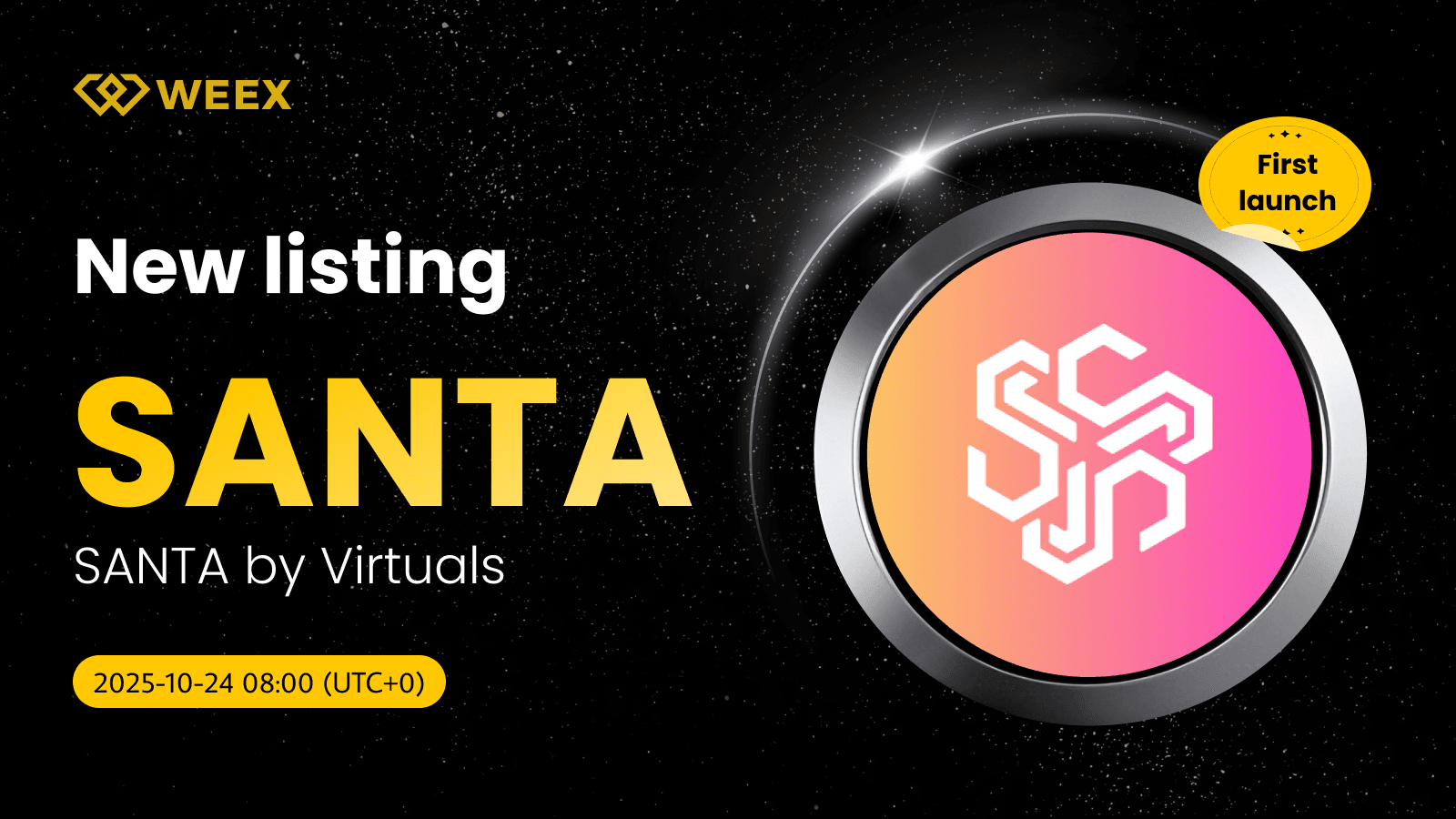 SANTA USDT Trading Live on WEEX: SANTA by Virtuals Coin Listing