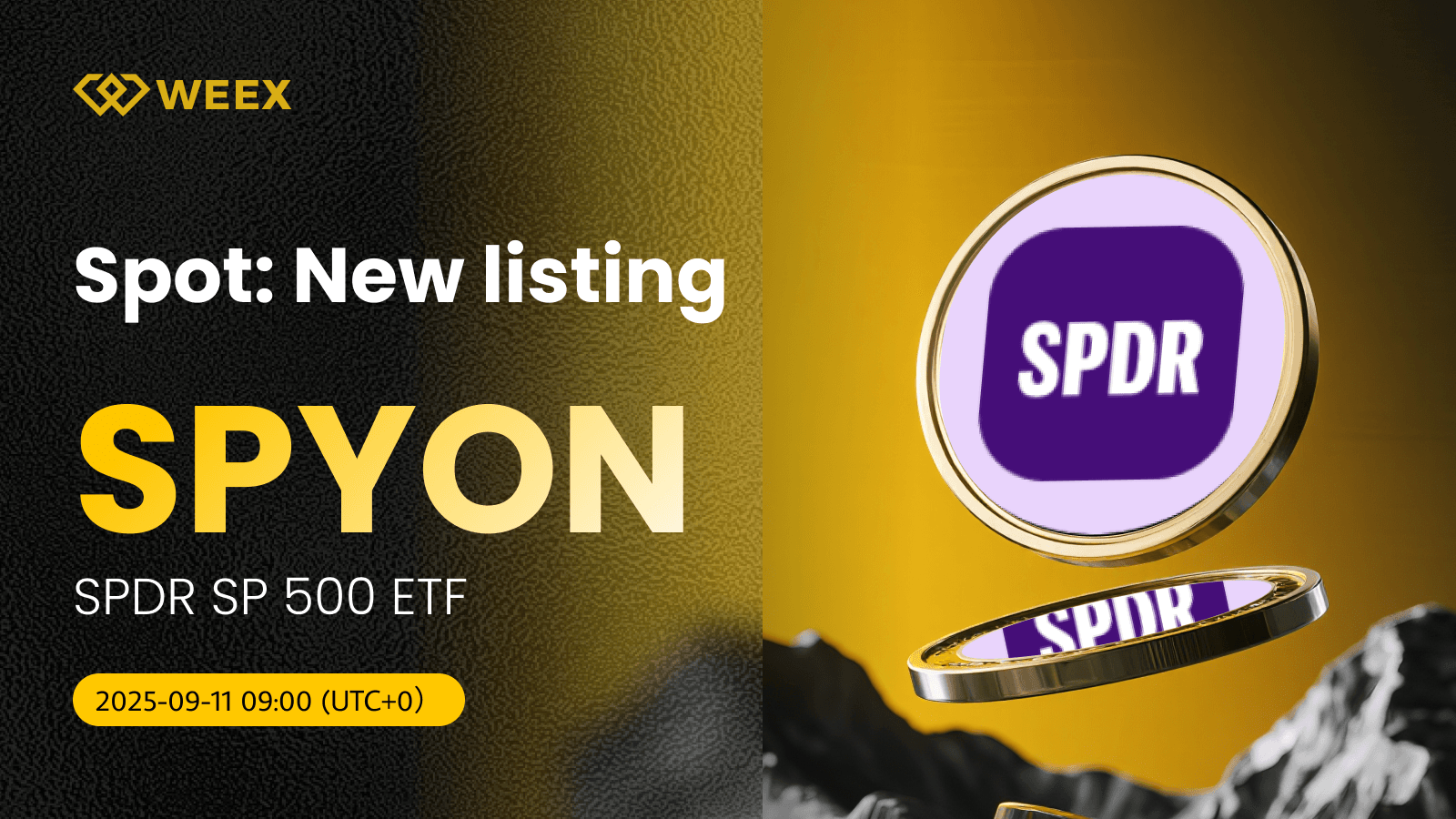 SPYON USDT Now Live: WEEX Lists SPDR SP 500 ETF Coin