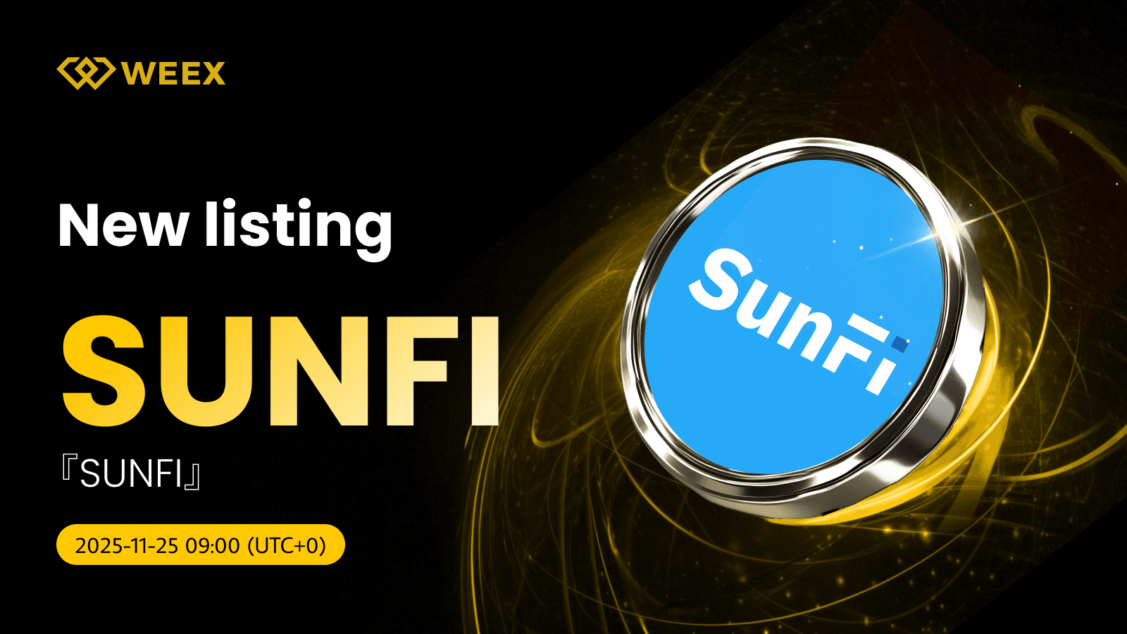 SunFi USDT Trading Pair Gets Listed on WEEX Spot