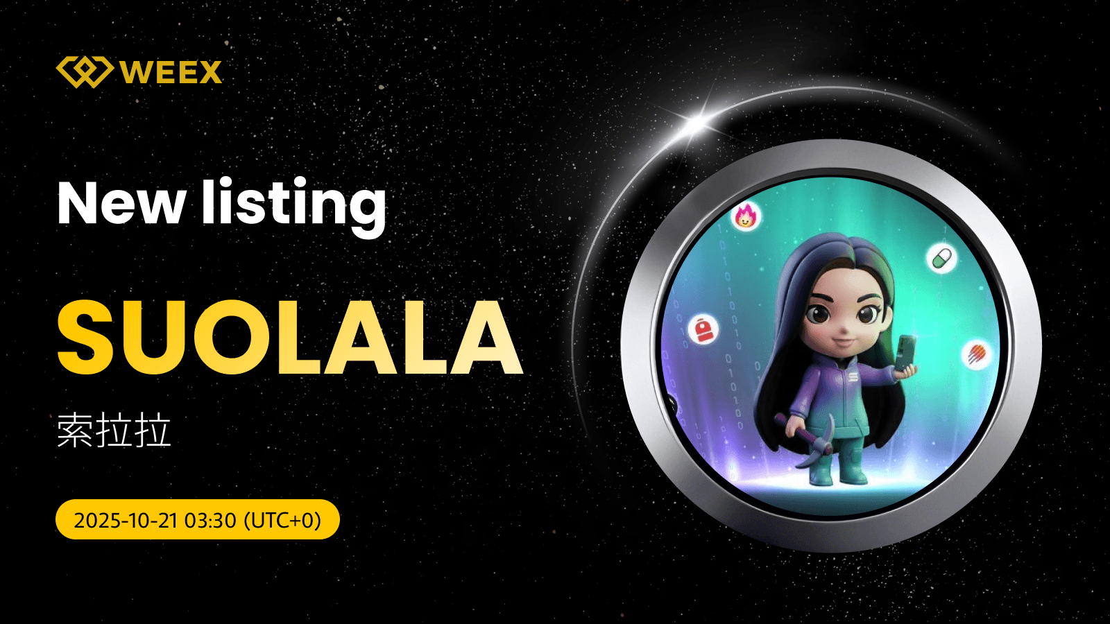 SUOLALA USDT Trading Pair Lists on WEEX Spot Market