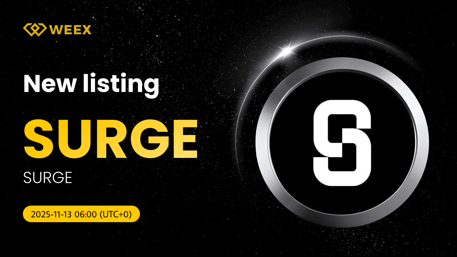 SURGE USDT Now Trading on WEEX for SURGE Coin