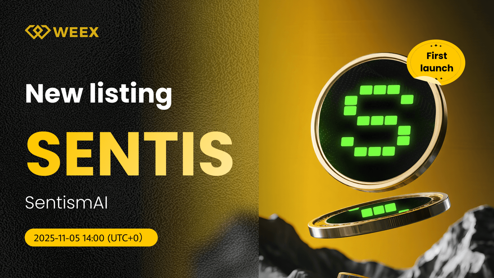 SENTIS USDT Premieres on WEEX - SentismAI Coin Listed