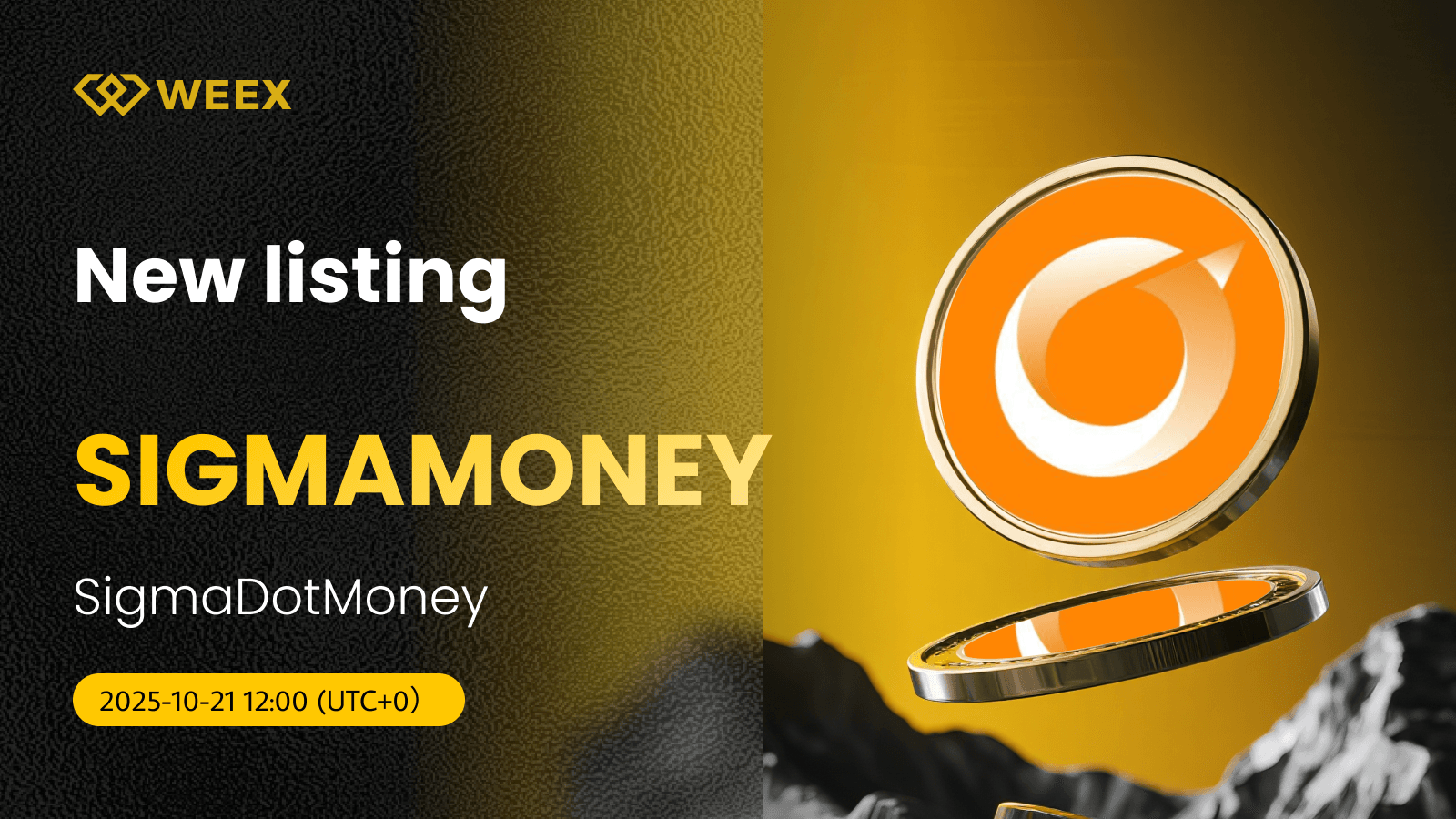 SigmaDotMoney (SIGMAMONEY) Coin Now Available on WEEX