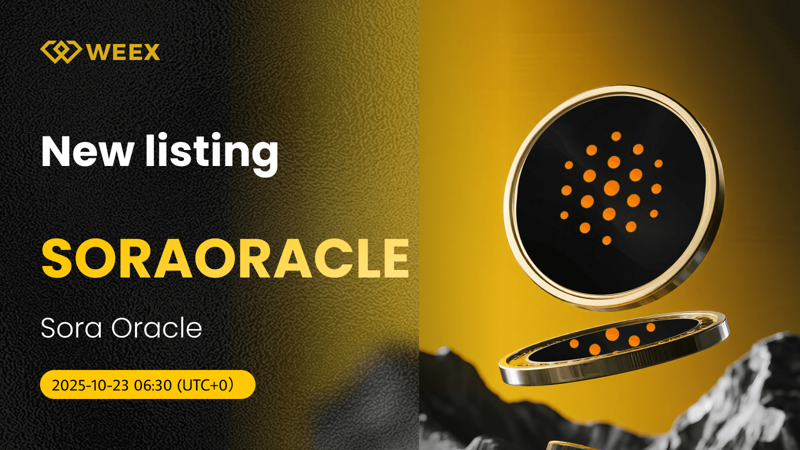 SORAORACLE USDT Lists on WEEX Spot; Sora Oracle (SORAORACLE) Coin
