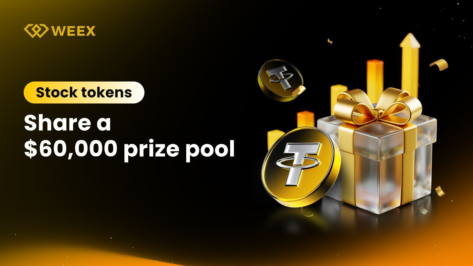 هفته توکن سهام WEEX: ۶۰٬۰۰۰ دلار را تقسیم کنید و با پاداشهای انحصاری بازده را به حداکثر برسانید